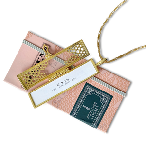 Honeycomb Fortune Locket - Gold
